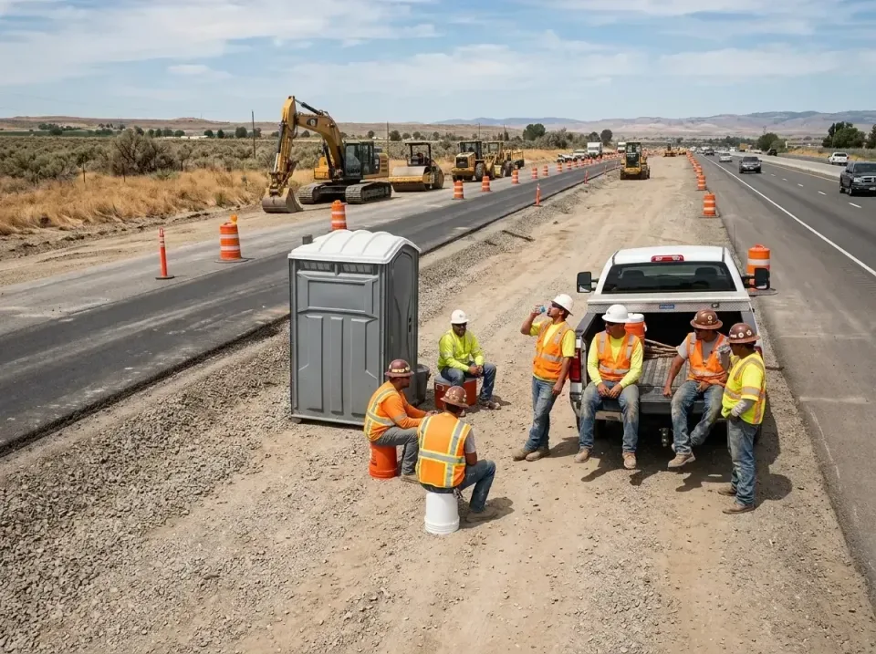 highway-road-construction-crew-007 — frequently asked questions, Porta Potty and Restroom Rentals in Petaluma, CA